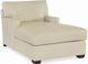 Century® Leatherstone White Chaise-0