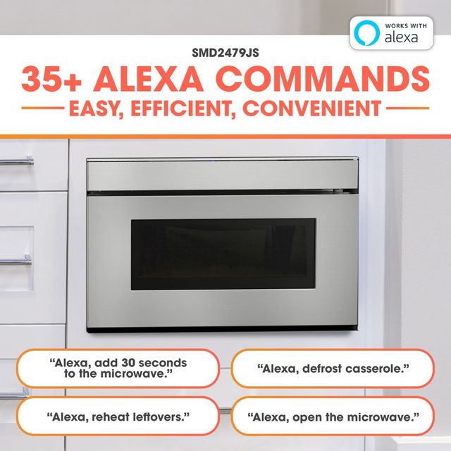 Sharp® 1.2 Cu. Ft. Stainless Steel Microwave Drawer™ -12