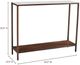 Moe's Home Collection Bottego White Marble Console Table with Antique Copper Frame-2