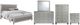 Global Furniture USA Riley 5-Piece Silver King Bedroom Set-0