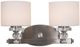 YHD Mitchell Peak Satin Steel/White Dove 2-Light Vanity Lighting-3