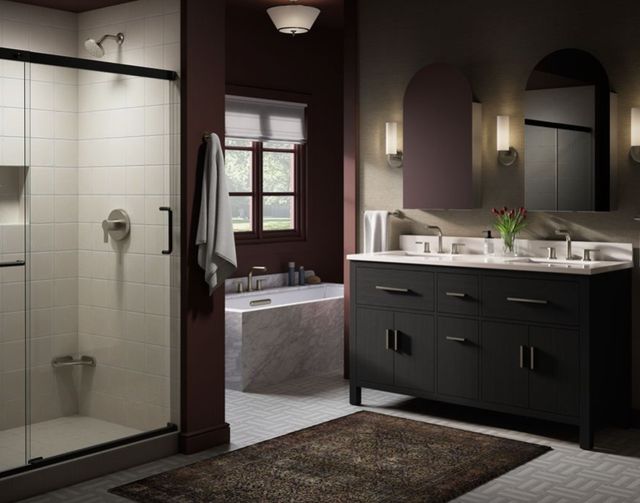KOHLER® Elate® Vibrant Brushed Nickel Foot Ledge-2