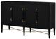 Currey & Company Verona Black Lacquered Linen Sideboard-1