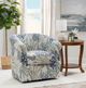 Powell® Adella Blue Ocean Swivel Chair-1