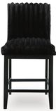 Signature Design by Ashley® Mervannie Black Bar Stool-3