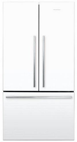 Front view of the Fisher & Paykel ActiveSmart™ 16.8 Cu. Ft. Built In French Door Refrigerator-Stainless Steel