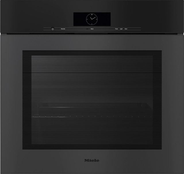 Miele 30" Obsidian Black Matte Single Electric Wall Oven -0