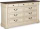 Signature Design by Ashley® Bolanburg 5-Piece Antique White Queen Panel Bed Set-2