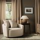 Four Hands Chloe Crypton Nomad Snow Swivel Chair-1