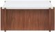 Flexsteel® Lincoln White Square Coffee Table with Walnut Base and Casters-2