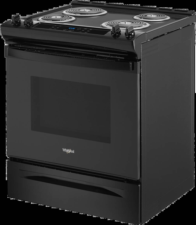 Whirlpool® 30" Black Freestanding Electric Range with Frozen Bake™ Technology-3
