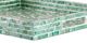 A & B Home Green/White Small Capiz Decorative Tray-5