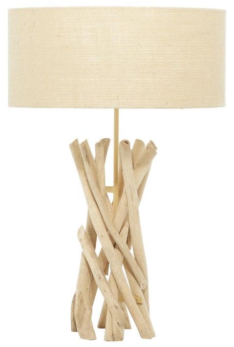 Deco Marche Cream/Light Brown Table Lamp-0