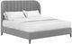 A.R.T. Furniture® Dante Slate Queen Wide Channel Upholstered Panel Bed -0