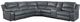 Mazin Furniture Falun Gray 6 Piece Modular Power Reclining Sectional-0
