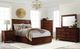 Elements International Sullivan Rich Cherry Dresser and Mirror Set-1