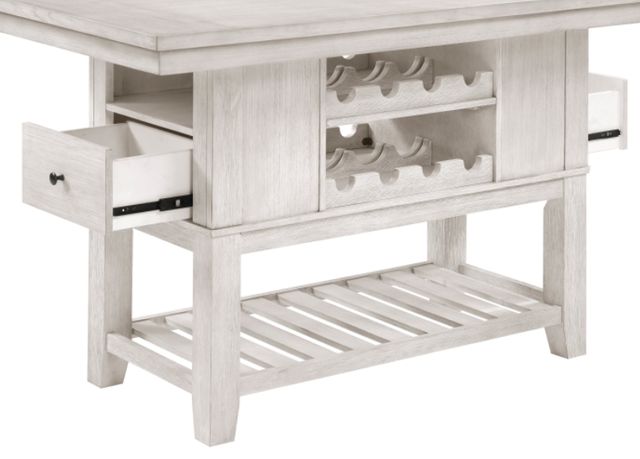 Homelegance® Savile Brushed Antique White Counter Height Table-3