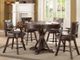 ECI Furniture Gettysburg Dark Brown Round Counter Game Table-0