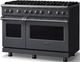 Viking® 5 Series 48" Cast Black Pro Style Gas (NG) Range with Polished Chrome Trim-2