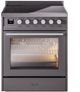 Ilve® Professional Plus II 30" Graphite Matte Pro Style Induction Range-0