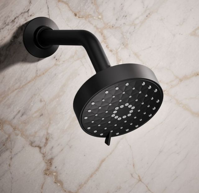 KOHLER® Awaken® G110 Matte Black 1.75 GPM 3-Function Showerhead-1