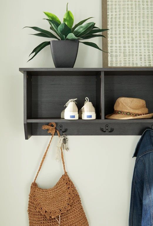 Signature Design by Ashley® Mansi Gray 48" Wall Shelf-2