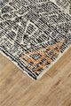 Feizy Arazad Black/Tangerine 5' x 8' Rug-2