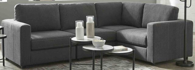 Signature Design by Ashley® Candela 4-Piece Charcoal Sectional-1