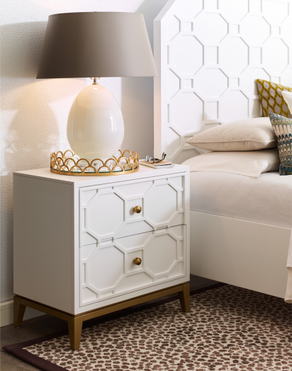 Legacy Classic Chelsea by Rachael Ray Bright White Nightstand-2