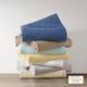 Olliix by Madison Park Freshspun Basketweave Natural King Cotton Blanket-2