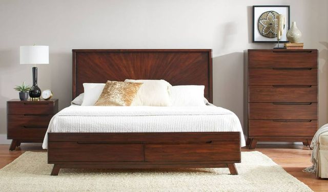 Napa Furniture Design Sahara Brown California King Panel Storage Bed-3