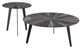 Armen Living Nina Gray Coffee Table with Black Base-4