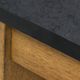 Signature Design by Ashley® Quentina Black Top End Table with Light Brown Base-4