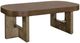 Bassett Mirror Nova Cerused Charcoal Oak Coffee Table with Gray Base-0