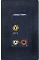 Crestron® Media Presentation Wall Plate-Black-0