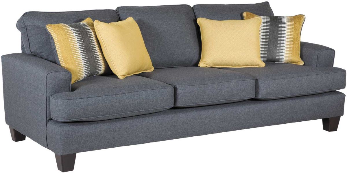 Fusion Furniture Maxwell Gray Dark Gray Sofa J B Quality Home Furnishings The Sleep Source Shelbyville IN