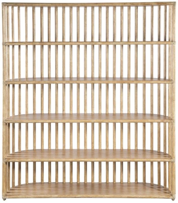 Hooker® Furniture Retreat Dune Slatted Bookcase-2