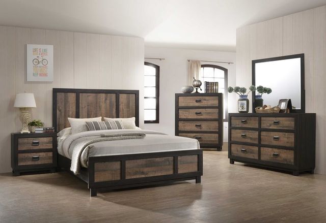 Elements International Harlington Dark Wood Chest-2