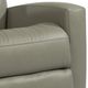 Flexsteel® Catalina Light Gray Power Rocking Recliner with Power Headrest-3