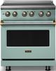 Viking® 5 Series 30" Splash Pro Style Induction Range with Brushed Brass Trim-0