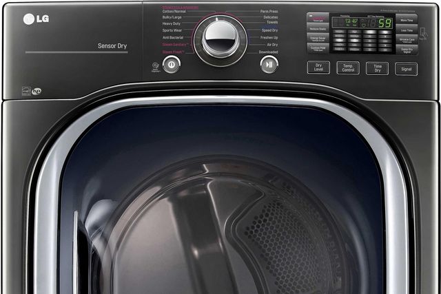 LG 7.4 Cu. Ft. Black Stainless Steel Front Load Electric Dryer-3
