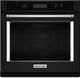 KitchenAid® 30" Black Single Electric Wall Oven-0