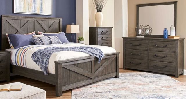 American Wholesale Furniture Denver 3-Piece Dark Brown Queen Bedroom Set-1
