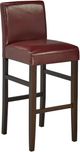 Brassex Inc. 2-Piece Brown/Red 24'' Counter Stool Set-0