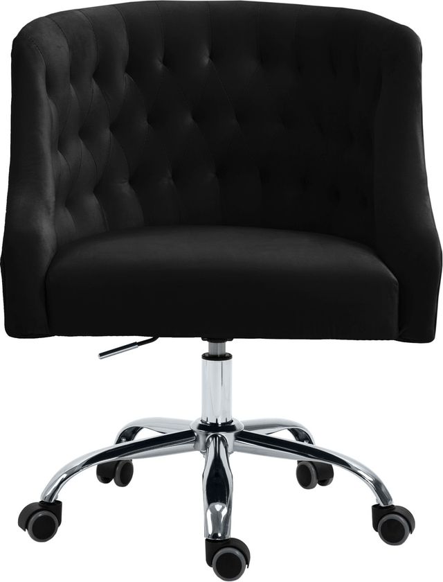 Meridian Furniture Arden Black Velvet Office Chair-2