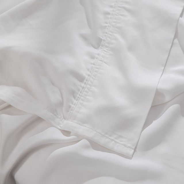 Hush Iced 4-Piece White Full Bamboo Cooling Sheets and Pillowcase Set-2