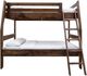 International Furniture Direct Forte Brown Youth Twin Over Full Bunk Bed-3