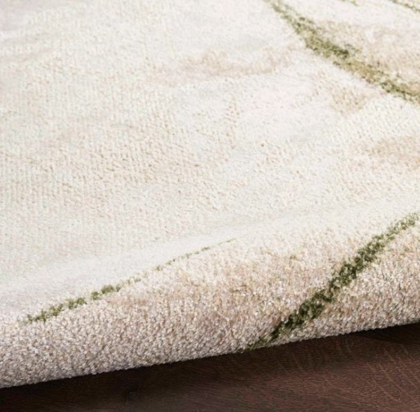 Nourison Home™ Astra Machine Washable Beige Green 5'x7'  Area Rug-1