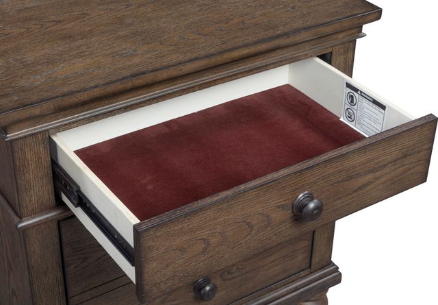 aspenhome® Oxford Cocoa 2-Drawer Nightstand-3