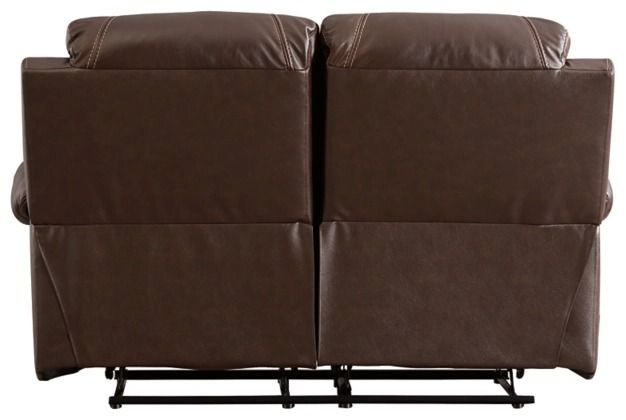 Signature Design by Ashley® Grixdale Brown Reclining Loveseat-4